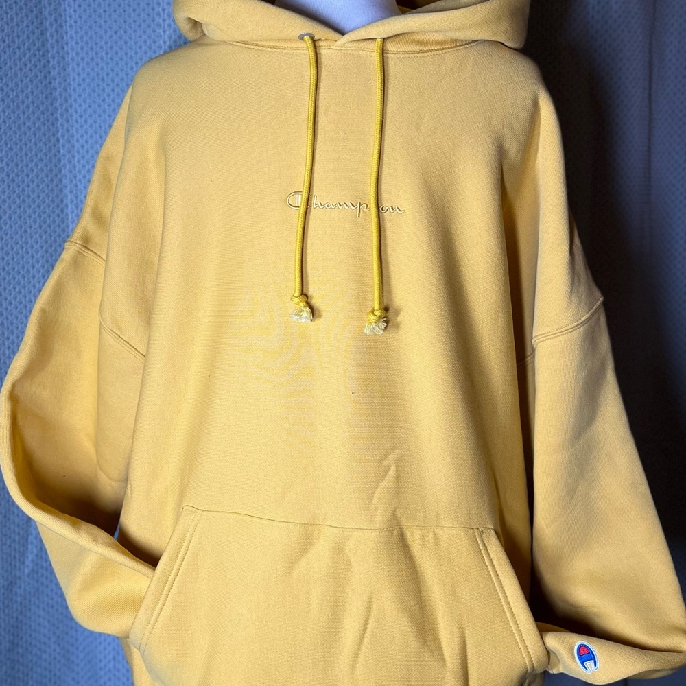 Champion Mustard Yellow Hoodie